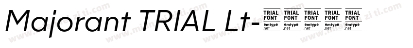 Majorant TRIAL Lt字体转换